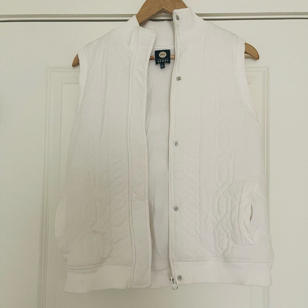 White Quilted Vest
